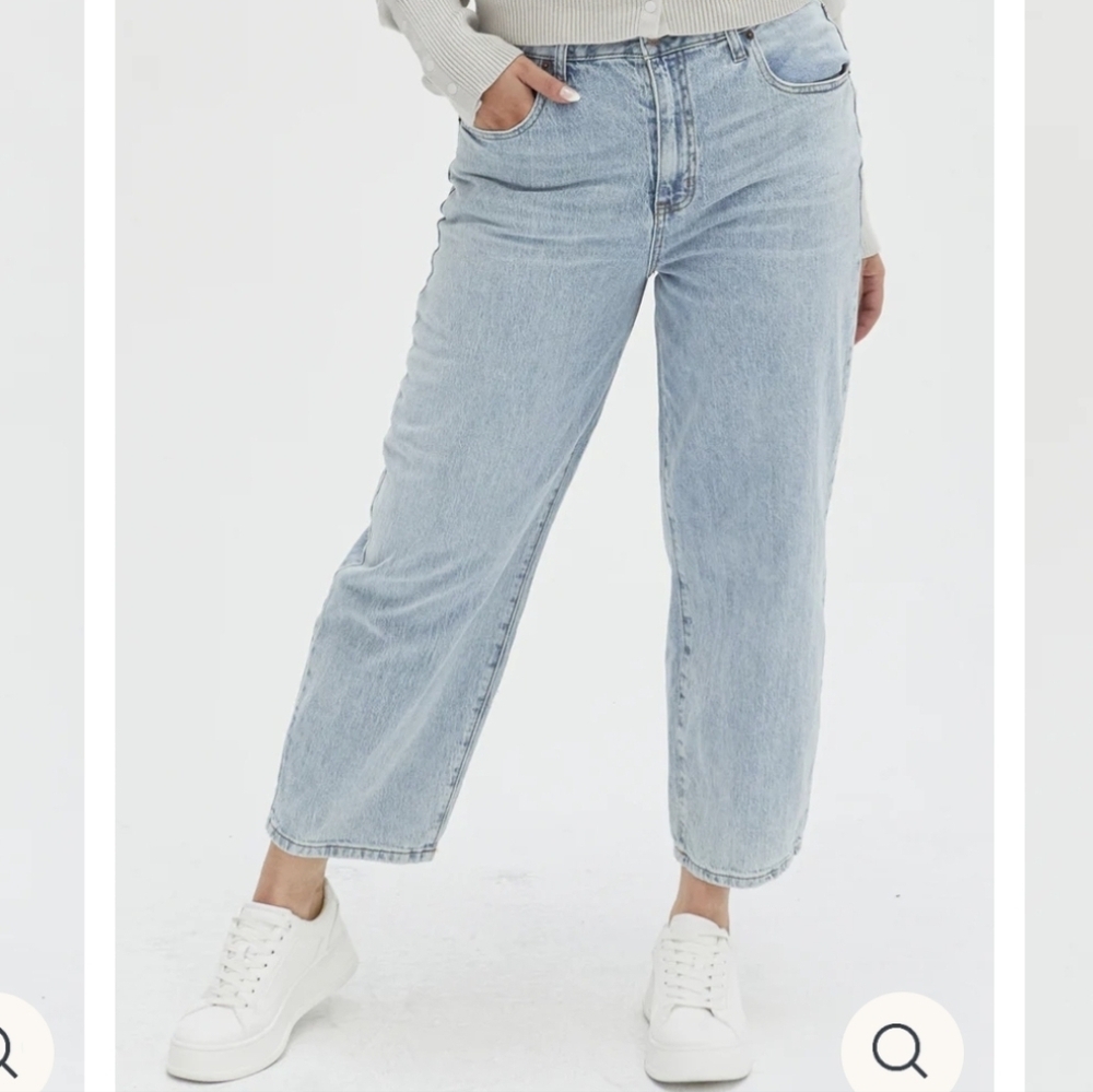 Oliver Logan Harlow High-Rise Barrel Jeans - Size 31